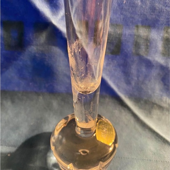 Atlantis Azores Crystal Bud Vase Portugal hand blown and cut with sticker - Picture 4 of 7